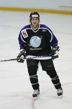 Rhett Warrener Primus Worldstars skates on the ice at the ga- Ice Hockey Photo