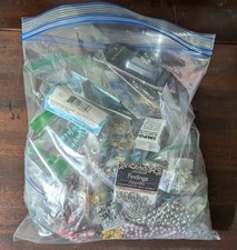 EVERYTHING Mix 3 lb . Glass Beads Lot Crafts Jewelry Bulk Estate