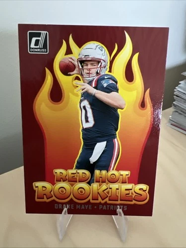 2024 Panini Donruss - Red Hot Rookies Drake Maye #RHR-DME (RC)