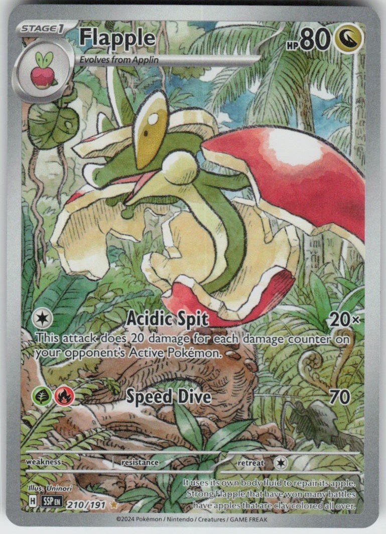 Holo Flapple 210/191 Illustration Rare Surging Sparks Near Mint