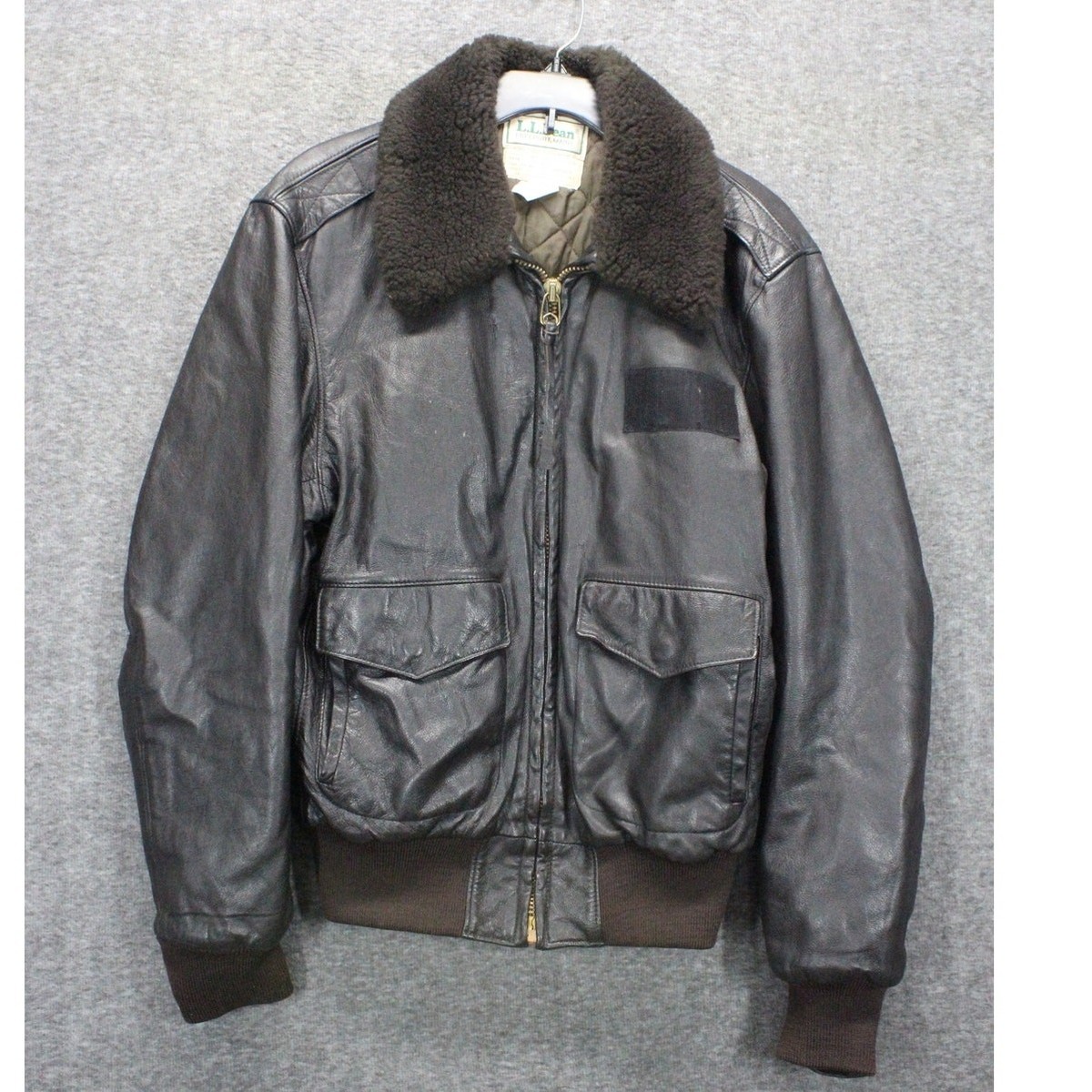 Vintage LL Bean G-1 Goatskin Leather Bomber Flight Jacket Vintage LL Bean G-1 Goatskin Leather Bomber Flight Jacket