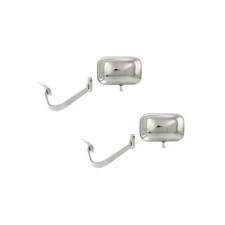 For Ford F-250f-350 1990-1997 Door Mirrors Driver Passenger Side Pair Chrome For Ford F-250f-350 1990-1997 Door Mirrors Driver Passenger Side Pair Chrome