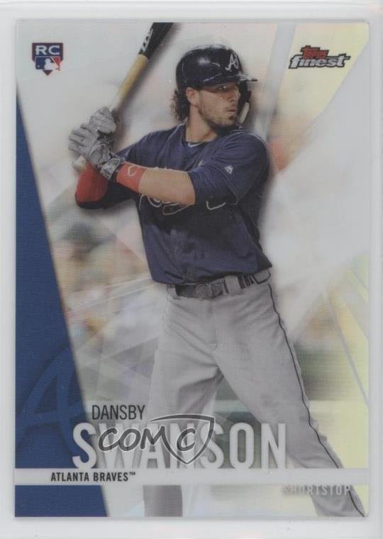 2017 Topps Finest Refractor Dansby Swanson #32 5n0