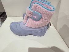 Girls Waterproof Snow Boots Name Tag Pink Purple Kid Youth 1, 3, 11-13 MSRP 54
