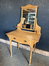 Dressing Table Vintage Style Pine With Mirror