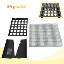 28PCS Precision Metric 5C Round Collet Set 1-28MM Milling Machine Collet Chuck