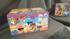 Lisa Frank Vintage Jewelry Box w Accessories