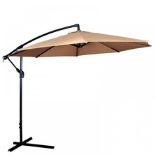 New 10' Patio Umbrella Offset Hanging Umbrella Outdoor Market Umbrella D10