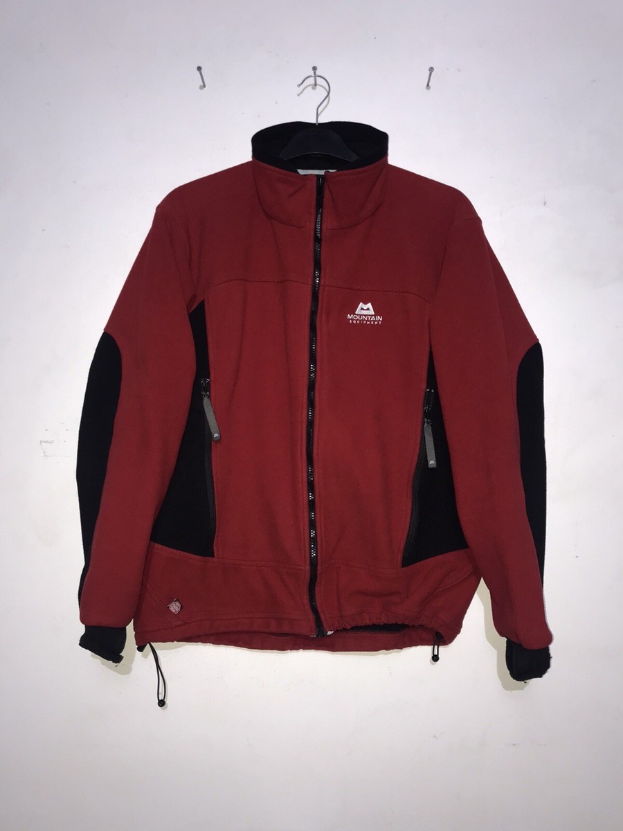 MOUNTAIN EQUIPMENT WINDSTOPPER FLEECE JACKET RED SIZE LARGE UK