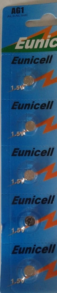 ENVOI SOUS SUIVI EUNICELL - 5 Piles bouton AG1 LR621 164 364 531 1,5V
