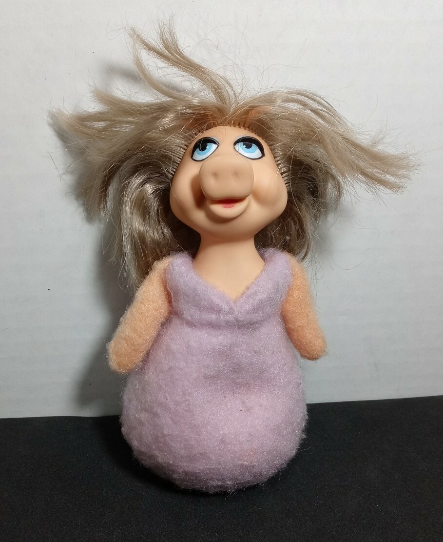 Vintage 1977-79 MISS PIGGY Beanie PUPPET MUPPET DOLL Fisher