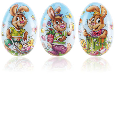 3x Osterei zum Befüllen, Bunte Fülleier für Ostern Ostereier, 15