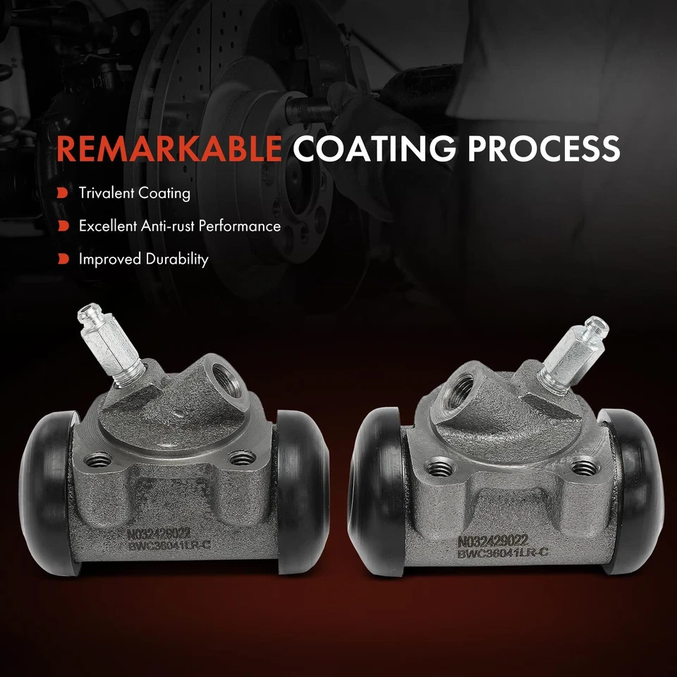 Cilindro de rueda de freno de tambor delantero para conductor y pasajero para Cadillac Calais 1965-1968 Foto 3 de 4