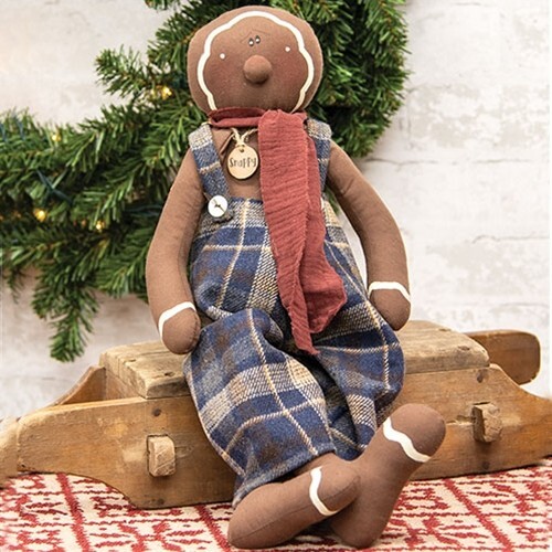 primitive rustikale Landhaus SNAPPY der LEBKUCHENMANN 15" Stoff Puppe - Bild 1 von 2