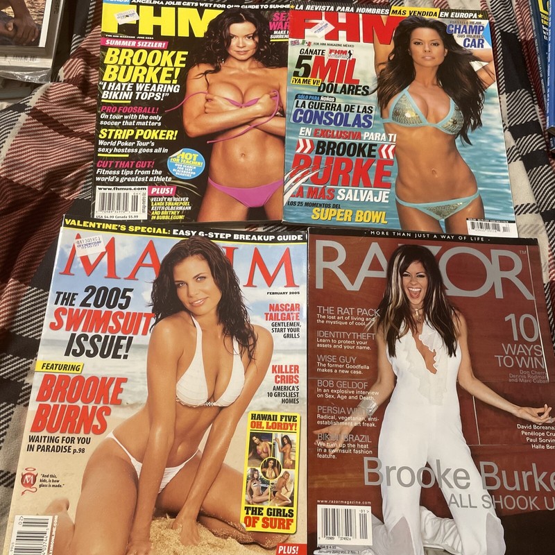 BROOKE BURKE MAGAZINE LOT-4 Issues In Lot! 