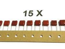 100nF, 450V ~, 5%, 0.1uF, MKT, RM7.5, CAP-MKT-WHEEL 100N-10-450-LS7.5, 15 Pieces