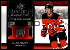 Jack Hughes 2020-21 Upper Deck Rookie Retrospective #RR-13 New Jersey Devils