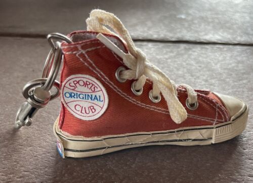 Vintage Coca-Cola Red High Top Converse Style Sneaker Keychain - Picture 2 of 3