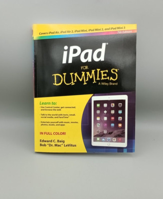 Ipad for Dummies 7th Edition Paperback Book Edward C Baig, Bob LeVitus