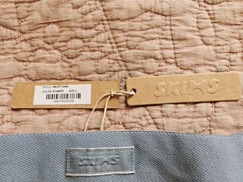 SKIMS Perizoma donna misto cotone elasticizzato jersey costina "Kyanite" Large PN-STT-0040 - Foto 3 di 5