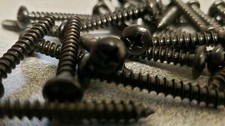  8 X 1-1/4" Phillips Pan Head Sheet Metal Screws 18-8 Stainless Black Oxide