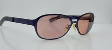 Vintage DKNY 7233S Blue Oval Metal Sunglasses Hong Kong FRAMES ONLY
