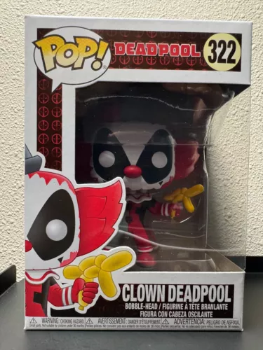Funko Pop! Vinilo: Marvel - Clown Deadpool #322