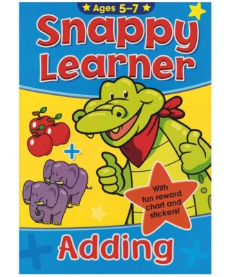 Snappy Learner Adding Age 5-7 Learning Book & Reward Chart Childrens Maths