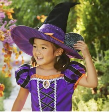 Disney Exclusive MINNIE MOUSE Halloween Witch Hat Ears Black Purple NEW Kids