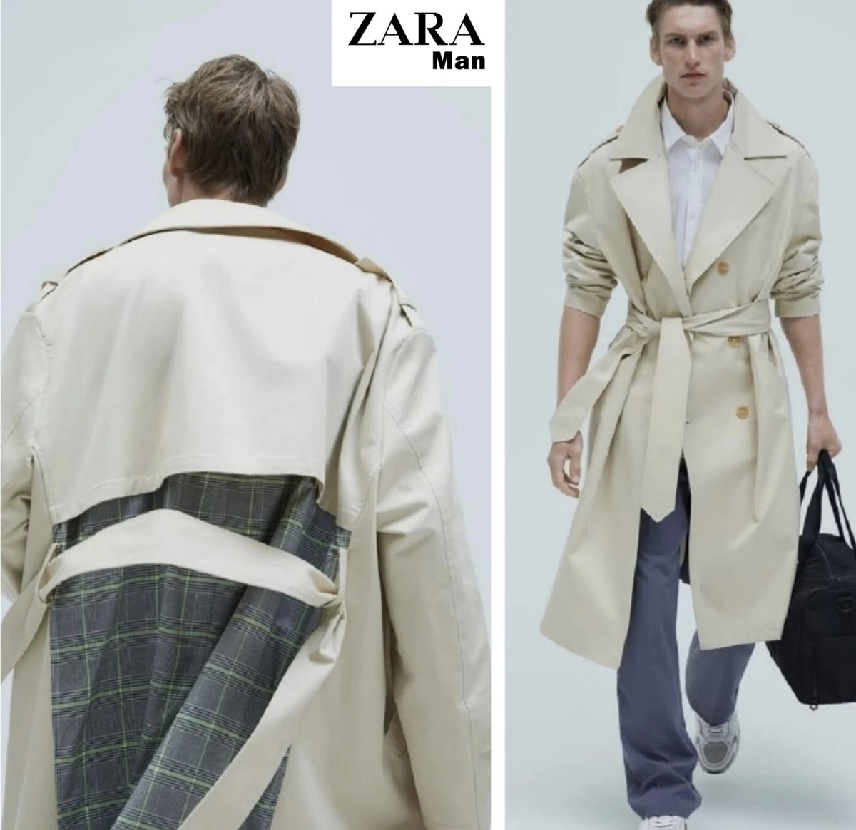 Zara men shop trench