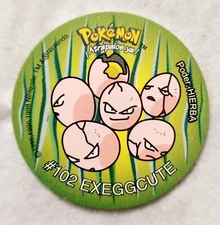 Tazos POKEMON SABRITAS EXEGGCUTE #102 Mexico 1998 Tazo Pog Nintendo RARE VHTF