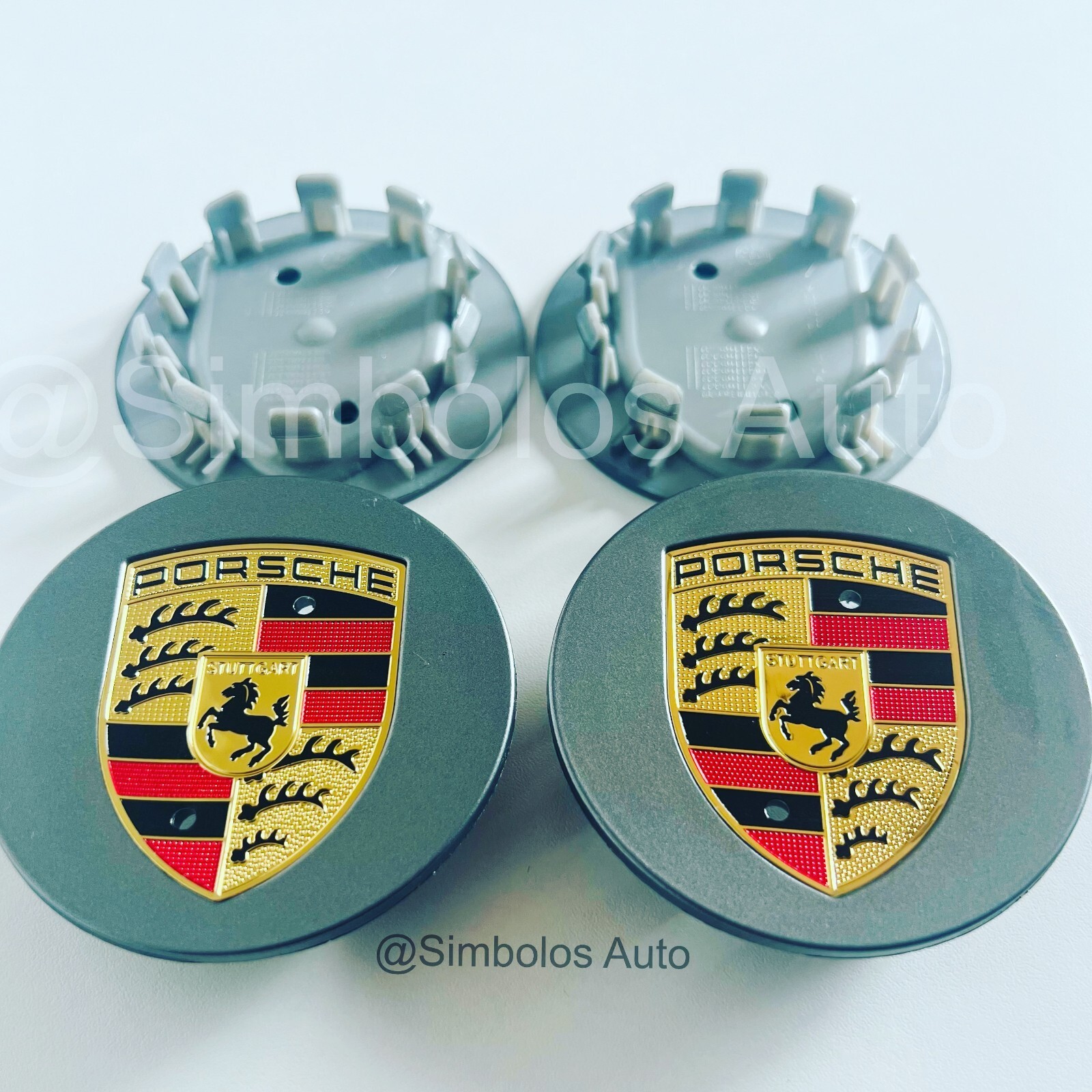 Porsche Wheel Centre Caps Badge Emblem 65mm 2.55 Inches 4 PCS Wheel