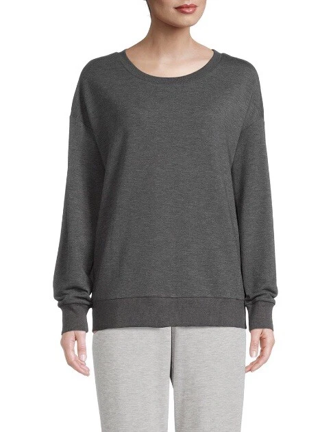 VETEMENTS Reebok Felpa Donna Super Morbida XL (16 18) Relax Fit Grigio Antracite