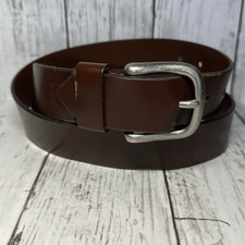 Levi's Men's Genuine Leather Belt Brown Silver Buckle size 36 Style 11LV02PP