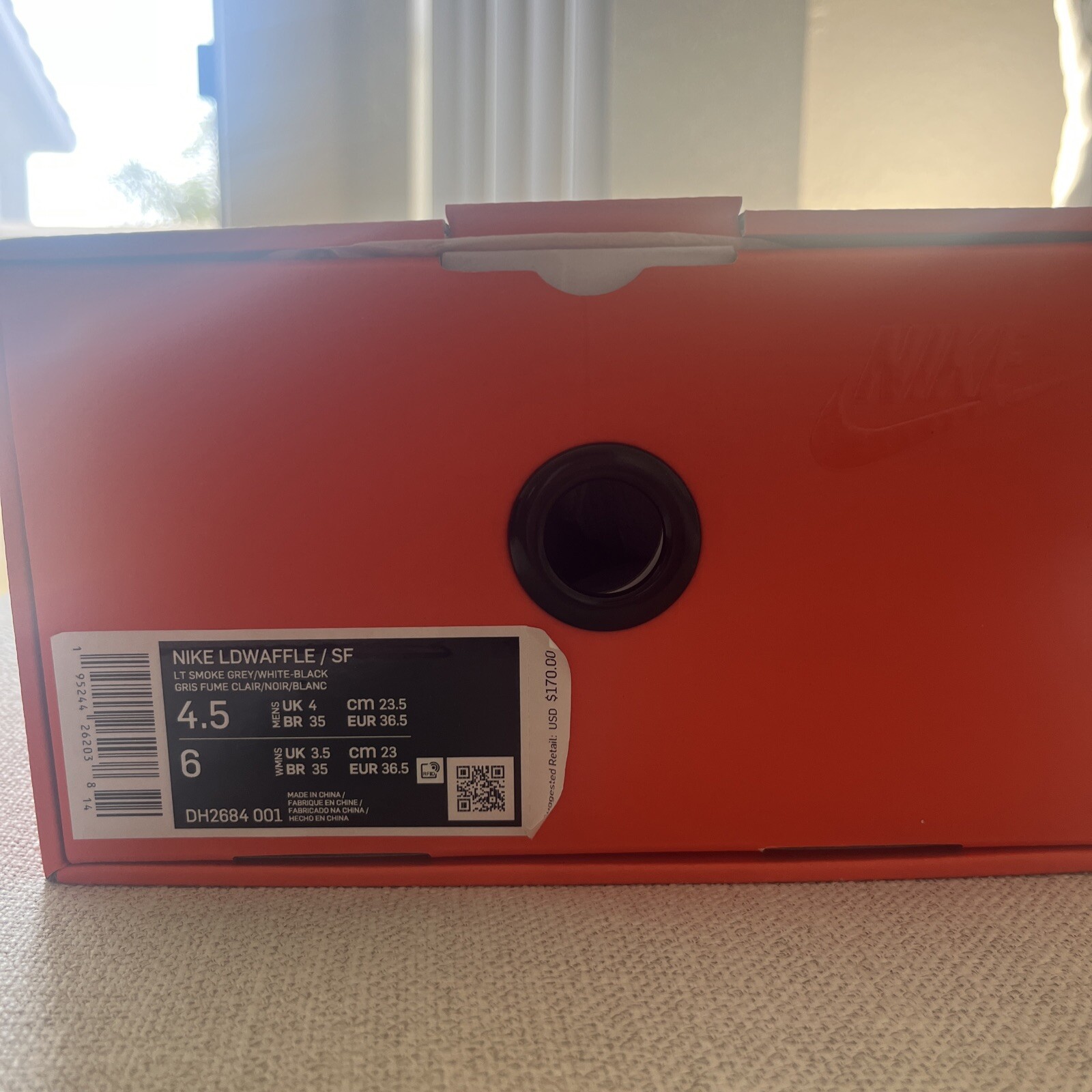 SACAI X NIKE Taglia 4 5 Nike LDV Waffle x design frammenti x grigio Sacai