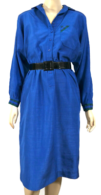 electric blue shift dress Vintage 70s 80s Schrader Henley Plaid M 8 The soft RS-07.05.24AM Emma Hix: My sexy 颜色:Yellow