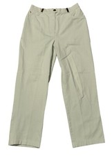 St. John Sport Marie Gray Pants 6 Light Green Trouser Golf Embellished Straight