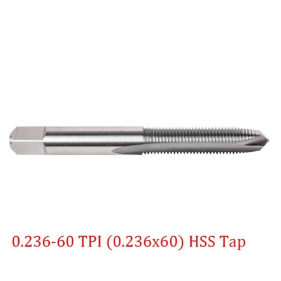 Tpis Hss Tap 0.236-60 TPI 3 Flutes 3-blades 5mm (.2) Bushings HSS Taps