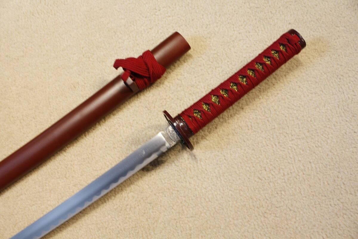 S0269 ANIME HAKUOUKI RED THE DEMON BLADE YAO DAO MURAMASA SWORD HABUCHI  EDGE 40