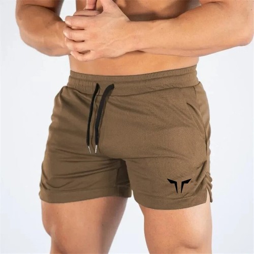Men's Quick-Drying Sports Shorts Fitness Short Sweatshirt for Bodybuilding - Picture 23 of 32