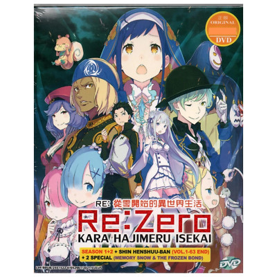 Anime DVD Re:Zero Starting in Another World S1+2 + Shin Henshuu-Ban + 2 Special