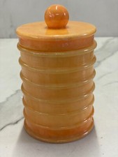 VASETTO CON COPERCHIO IN ALABASTRO   MADE IN ITALY NUOVO DA FALLIMENTO