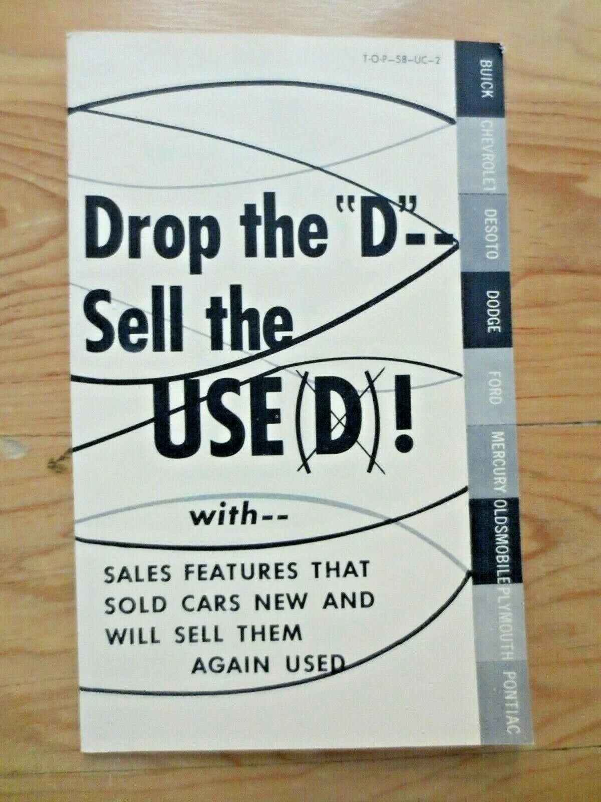 chevrolet employee's training booklet selling used cars sale features 