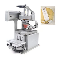 Dia. 3.5" Ink Cup Pad Printing Machine Manual Press Printer With 1 pc Rubber Pad