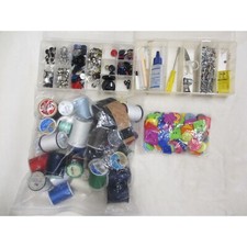 lot-of-4-items-of-sewing-supplies-large-bag-thread-buttons-2-boxes-with-misc