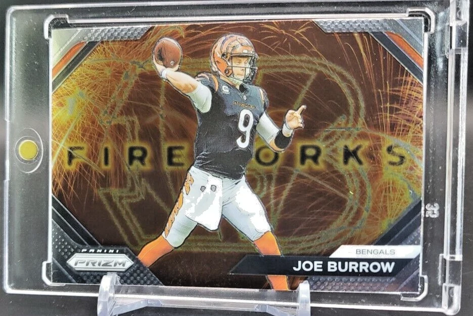 JOE BURROW 2023 Panini INSERT Prizm Fireworks 🔥 Cincinnati Bengals 🔥 - Image 2 of 4
