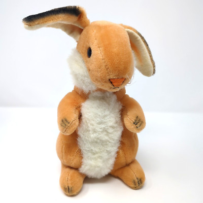 Vtg EASTER PETS UNLIMITED Peach Bunny Rabbit Plush Stuffed Animal 9'' | READ