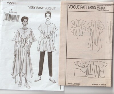 out-of-print: Vogue pattern V9363, 3 - Teiler, sizes L - XL, Gr. 42 - 48