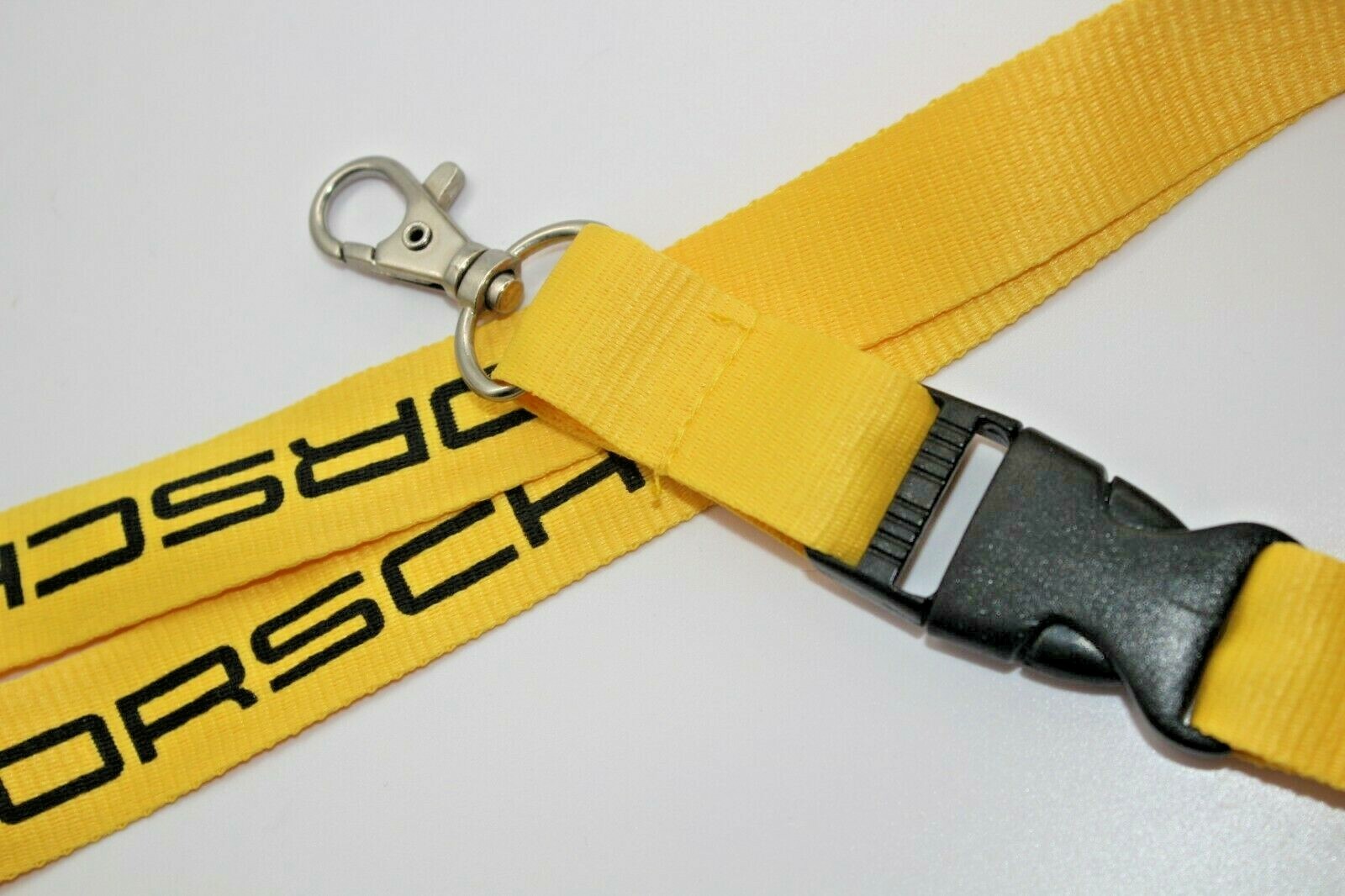Porsche Lanyard yellow Press Gift Key Strap Le Mans 2020 key chain ring