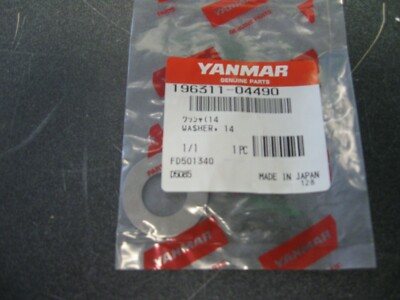 #ad YANMAR WASHER PART NUMBER 196311 04490 JA17 $1.00